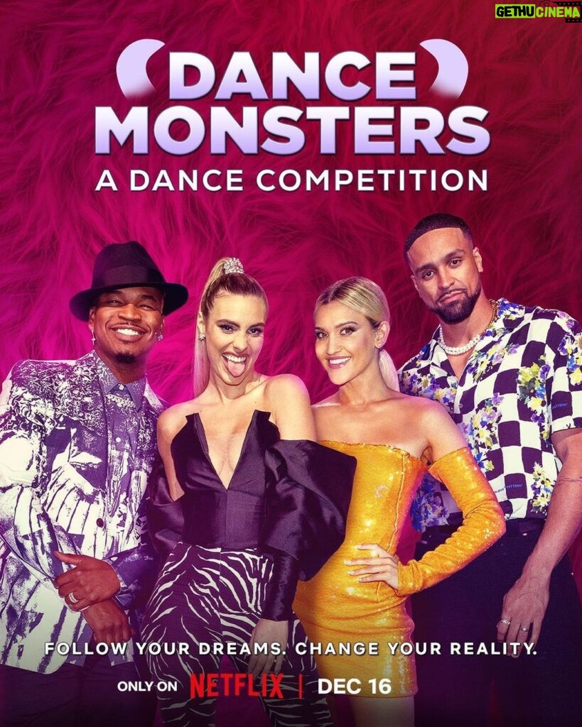 Lele Pons Instagram - I'm so excited to be a part of a new show on Netflix called Dance Monsters, coming December 16! You have NEVER seen anything like this show so be ready😏❤️ @neyo @ashleybanjogram @iamashleyroberts @netflix