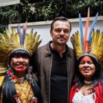 Leonardo DiCaprio Instagram - I was honored to spend time with Sônia Guajajara, Brazil's Minister of Indigenous Peoples, Célia Xakriabá, Member of Brazil's Chamber of Deputies, and Lily Gladstone, Actor in Killers of the Flower Moon at the event in Cannes, France to support the Indigenous people leading the conservation of the Amazon rainforest. My organization @rewild and our partners stand with Brazil's +900,000 Indigenous people from 300 Indigenous groups. Photo: @leo.otero