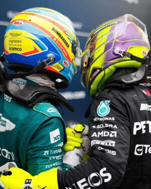 Lewis Hamilton Instagram - P3 after an intense weekend. Definitely had fun out there, and amazing to be a part of an all champs podium. We’re getting there as a team. We know where we need to be and we know it’s coming. Much love to the fans who endured the rain with us, til next time Montreal 🇨🇦~
