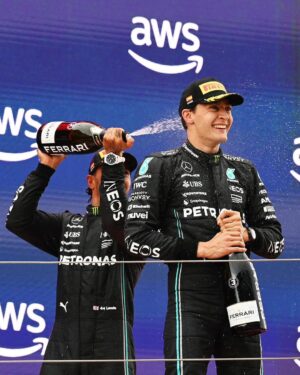 Lewis Hamilton Instagram - Silver in Spain 💥💥 Big up to everyone in the garage and back at the factory for all the hard work that went into today. Major congratulations to @georgerussell63 as well. An overall great day for the team and a positive sign that we’re moving in the right direction !!