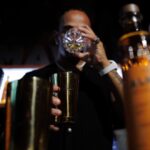 Lewis Hamilton Instagram - Cheers to everyone who stopped by the @almave bar yesterday 🥃✨ Bar’s open all weekend in Vegas, stop by and give it a try
