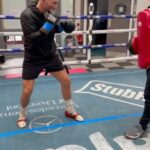 Liam Williams Instagram - Saturday morning graft ✅ - Great finish to the week drilling things that me & @thelockettman been working on making better! - I still have tickets available for those who want to come & show support. Should be a great night of boxing live on @channel5_tv #machine #thereturn 🥊 Cardiff