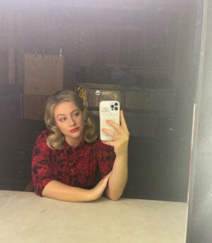Lili Reinhart Instagram - 3 mirror selfies circa 1950. Authentic and vintage.