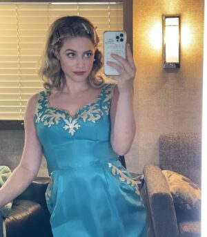 Lili Reinhart Instagram - 3 mirror selfies circa 1950. Authentic and vintage.