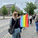 Lily Collins Instagram - Can’t rain on this parade. Happy Pride from Helsinki!… Helsinki, Finland