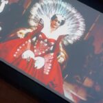 Lily Collins Instagram - So incredible to see this gown again in person at the @academymuseum — so many years after filming this scene with @juliaroberts! Forever immortalizing #EikoIshioka’s brilliant creation for #MirrorMirror, which was her last piece of work. I’ll always cherish our time spent together and feel honored to have worn her other-worldly designs… Academy Museum of Motion Pictures