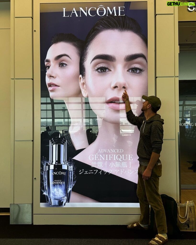 Lily Collins Instagram - Airport run-in…
