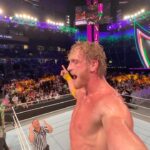 Logan Paul Instagram - THROUGH THE TABLE @WWE