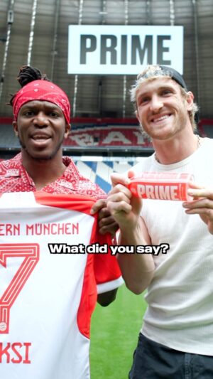 Logan Paul Instagram - Another surprise @KSI 🥳
@drinkprime @fcbayern