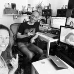 Lorie Pester Instagram - @loriepester était aujourd’hui en studio avec David Trescos pour le mix son et musique. 🎬 #courtmetrage #film
