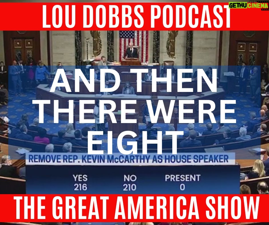 Lou Dobbs Instagram - Congressman Matt Rosendale says he takes no pleasure in making history by removing the Speaker of the House but when something needs to be done and you’re called upon to do it, you cannot shy away from it. Join us today on #TheGreatAmericaShow -- LINK IN BIO!
