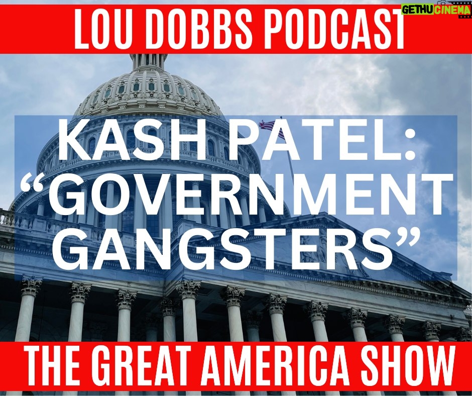 Lou Dobbs Instagram - It took a Biden blockade and a federal lawsuit but Kash Patel’s new book is finally released, “Government Gangsters: The Deep State, the Truth, and the Battle for Our Democracy.” Kash joins us today on #TheGreatAmericaShow to discuss. Join us -- LINK IN BIO!