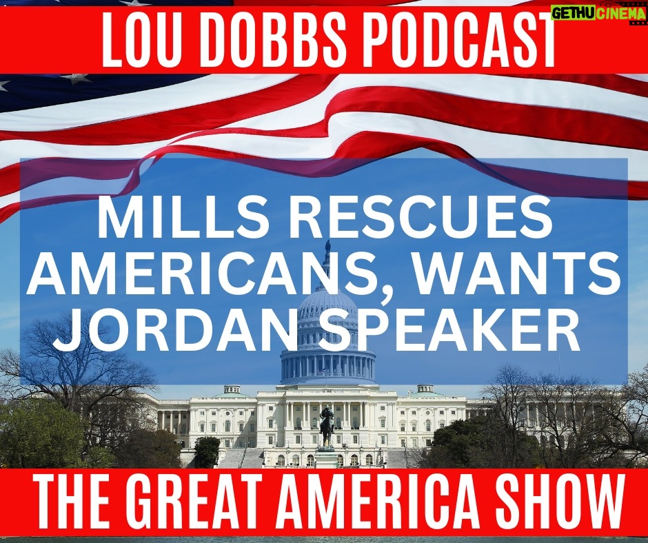 Lou Dobbs Instagram - American Hero Congressman Cory Mills knew from the failed Afghanistan withdrawal that nothing had changed in the Biden Admin, they still had a complete crisis of leadership, so he went to Israel to execute his own mission. Join us on #TheGreatAmericaShow -- LINK IN BIO!