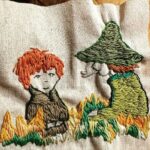 Louise Brealey Instagram - My darling friend @rooboyd made an embroidery of me as a Moomin character from Moominvalley in November. Isn’t it MAGIC? She’s got my fringe down. Now I have been emotionally blackmailed into reading the first chapter this Sunday night from the van somewhere near Scarborough. Please come and say hi. How about 8pm? Love Loo and Gilbert #Moominsatbedtime #Moominsontour #MoominvalleyinNovember #Dollyontheroad #areyougoingtoscarborough #areyougoingtosanfrancisco #vanlife #roadtrippin #roadtripping Scarborough, North Yorkshire