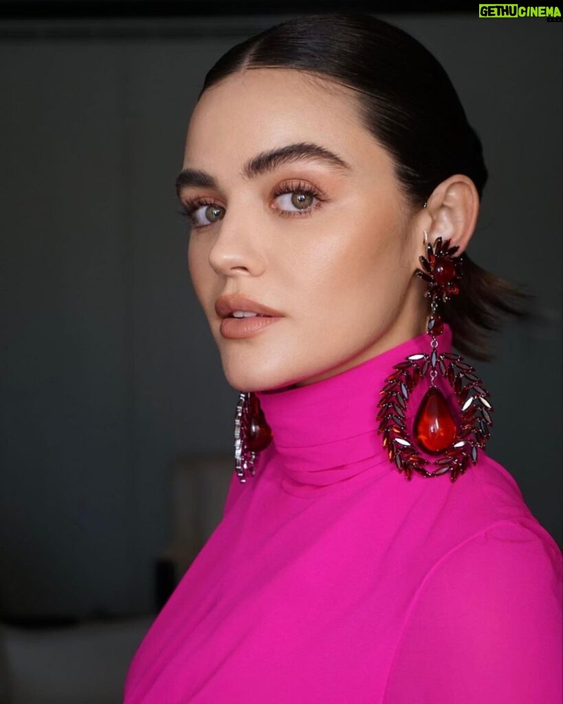Lucy Hale Instagram - direct quote from yesterday…“we could spot you from space” 💗 Giambattista Valli x SS24 show yesterday @giambattistavalliparis @giambattistavalli Stunnning collection!! @mollyddickson @valeriaferreiramakeup @bridgetbragerhair Paris, France