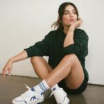 Lucy Hale Instagram - When Lucy met Løci 🖤 Everyone meet my favorite sneakers! Thrilled to team up with a brand that combines style and purpose. @loci_wear sneakers (pronounced low-key) are 100% Vegan, Cruelty Free and Unisex. Ethically produced and handmade in Portugal. You can find my favorites at the link in my bio 👟