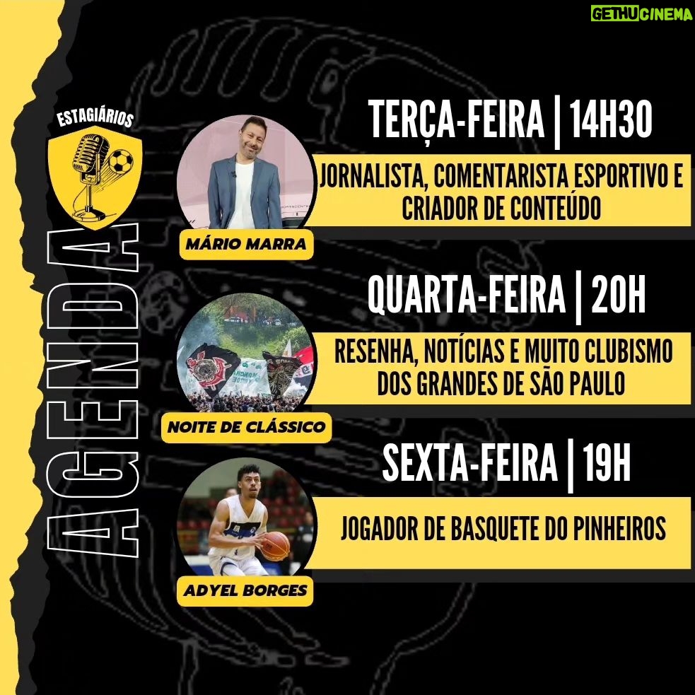 Mário Marra Instagram - Bora pra mais uma? Se liga só nos convidados dessa semana!!