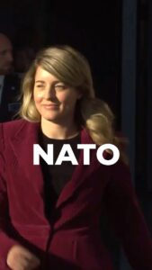 Mélanie Joly Instagram - At NATO this week, Canada and our Allies re-committed to supporting Ukraine on the battlefield and in their long-term reconstruction. For they are fighting not just for their freedom, but for ours as well. NATO Headquarters