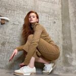 Madelaine Petsch Instagram - it’s the #fendimatch shoes for me 🪐 @fendi @silviaventurinifendi @kimjones #fendi #ad