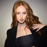 Madelaine Petsch Instagram - a night out with @swarovski 💎 @skims #SWAROVSKIxSKIMS #Swarovski