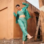 Madhurima Tuli Instagram - Hanging in there 🫶🏼💫 Wearing @janasyaclothing 📸 @mirajverma_photography HMU @celebsmakeupbysejal Managed by @fireflies_mediaworks #indianwear #indowestern #style #modern #love #light #peace