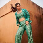 Madhurima Tuli Instagram - Hanging in there 🫶🏼💫 Wearing @janasyaclothing 📸 @mirajverma_photography HMU @celebsmakeupbysejal Managed by @fireflies_mediaworks #indianwear #indowestern #style #modern #love #light #peace