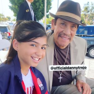 Madison Taylor Baez Instagram - Such a honor to appear at the Cinco Puntos Veterans Day Event alongside actor @officialdannytrejo , Government City Officials and of course the many Veterans that attended to celebrate all our veterans. Thank you to @itsjuliesands for inviting me..
.
#veteransday #singer #actor #cbsla #youngselenanetflix #selenanetflixseries #selena #singingvideos #dannytrejo