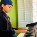 Madison Taylor Baez Instagram - I woke up one night and wrote this music down on paper went back to sleep and played it the next day. I constantly have Melody's running in my head and write them on paper. The piano is where I feel so at peace. #musician #singersongwriters #singer #actor