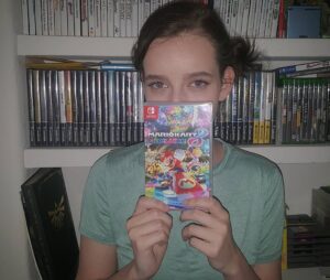 Maemae Renfrow Instagram - Shhhh I got my copy of #MarioKart8Deluxe a day early!  Don't tell @Nintendo 😉😉 #NintendoSwitch #nintendo #switch #mariokart #gamer #videogames #game