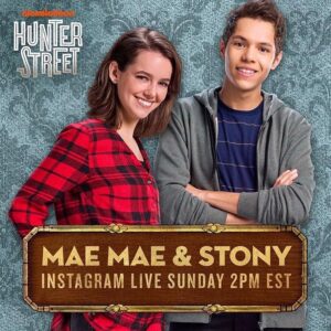 Maemae Renfrow Instagram - Make sure you guys watch tomorrow’s live... Maaaybe me and Stony will reveal some secrets 🤫😝 #hunterstreet #golive #nickelodeon @hunterstreettv @nickelodeon