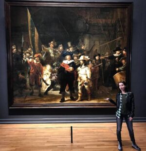 Maemae Renfrow Instagram - I got to see #Rembrandt's #TheNightWatch up close and in person @rijksmuseum !  It was #stunning... I love my job!  #Art #Museum #HunterStreet #Nickelodeon #Nick #Mystery