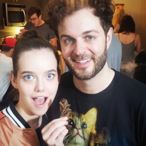 Maemae Renfrow Instagram - Be careful when @curtislepore invites you over to eat some "interesting" food!  Check out his insta for the video coming soon! #bugs #gross #lunch #food #ewww