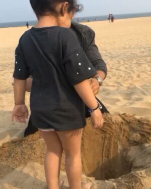 Mahendra Singh Dhoni Instagram - As a kid whenever v got sand this was one thing v would do for sure