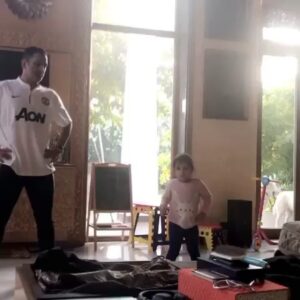 Mahendra Singh Dhoni Instagram - Even better when we are dancing @zivasinghdhoni006