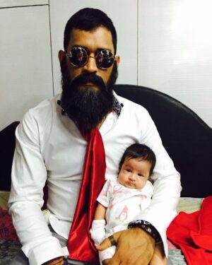 Mahendra Singh Dhoni Instagram - ziva and me
