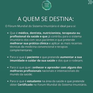 Manuel Pinto Coelho Instagram - É OFICIAL!
 
Nos dias 20 e 21 de Maio irá ser transmitido em direto o grande Fórum Mundial do Sistema Imunitário com as mais recentes técnicas e nomes da Medicina!
 
Terá a oportunidade de:
 
✅ Aprender com grandes êxitos no mundo da Medicina a nível internacional;

✅ Desenvolver competências para aplicar em casos práticos e no seu dia-a-dia;

✅ Melhorar a sua saúde e estilo de vida assim como a dos seus.
 
👉Seja qual for a sua experiência com o sistema imunitário, o Fórum Mundial permite-lhe desenvolver as suas competências e aprender as mais recentes e inovadoras técnicas do mundo da Medicina.
 
Em apenas dois dias, profissionais de grande notoriedade internacional no mundo da saúde irão estar reunidos num único espaço com um único objetivo: Revelar o impacto de várias técnicas e terapêuticas no nosso sistema imunitário.
 
Vamos reunir medicina convencional e suas terapias complementares num único espaço e debater um tema comum quando o objetivo é cuidar da nossa saúde e a dos que nos procuram e rodeiam.
 
Juntamente com 22 oradores de renome, com diferentes formações profissionais, terá a oportunidade de fazer parte deste evento de formação num ambiente informal e de networking.
 
Participe no Fórum Mundial do Sistema Imunitário no conforto de sua casa, faça a sua inscrição com preço especial de abertura no link da bio.