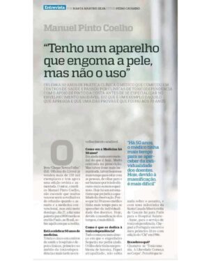 Manuel Pinto Coelho Instagram - Entrevista ao Correio da Manhã. 50 anos de prática clínica.

Pode ler na íntegra aqui https://www.cmjornal.pt/domingo/amp/tenho-um-aparelho-que-engoma-a-pele-mas-nao-o-uso-manuel-pinto-coelho-em-entrevista-intimista