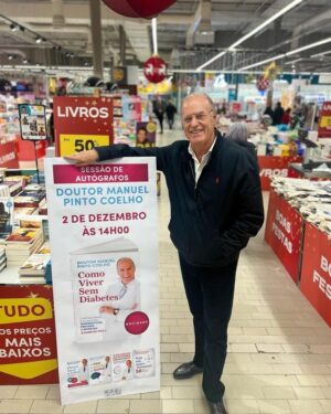 Manuel Pinto Coelho Instagram - Que tarde memorável passei hoje no Continente de Vila Nova de Gaia!

É sempre um prazer partilhar momentos como este, onde tive a oportunidade de autografar o meu livro "Como Viver Sem Diabetes" e conversar com tantos de vós sobre caminhos para uma vida mais saudável. Sinto-me grato por cada conversa, cada sorriso trocado e cada livro que agora leva um pouco do meu conhecimento e da minha paixão pela saúde.

Espero que cada página vos inspire a abraçar um estilo de vida mais consciente e preventivo.

Até à próxima!

@leya_portugal 
@oficinadolivro 

#Saude #BemEstar #ViverSemDiabetes