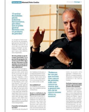 Manuel Pinto Coelho Instagram - Entrevista ao Correio da Manhã. 50 anos de prática clínica.

Pode ler na íntegra aqui https://www.cmjornal.pt/domingo/amp/tenho-um-aparelho-que-engoma-a-pele-mas-nao-o-uso-manuel-pinto-coelho-em-entrevista-intimista