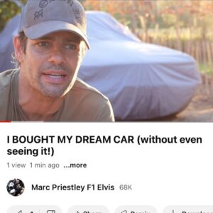 Marc Priestley Instagram - For the first time in ages I have a new video on my channel. It’s only 5 mins long, but is the 1st of many to come. Please check it out & share. Link in my Stories.👍