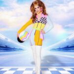 Marcia Marcia Marcia Instagram – Rainbow road baby! 
Thank you to @gloria_swansong for banging this 🌈jumpsuit out totally last minute. This is the one runway I brought that I didn’t make myself! 
Hair: @baehmbaehmwigs 
Edit: @reesehavocnyc 
Helmet: me :)