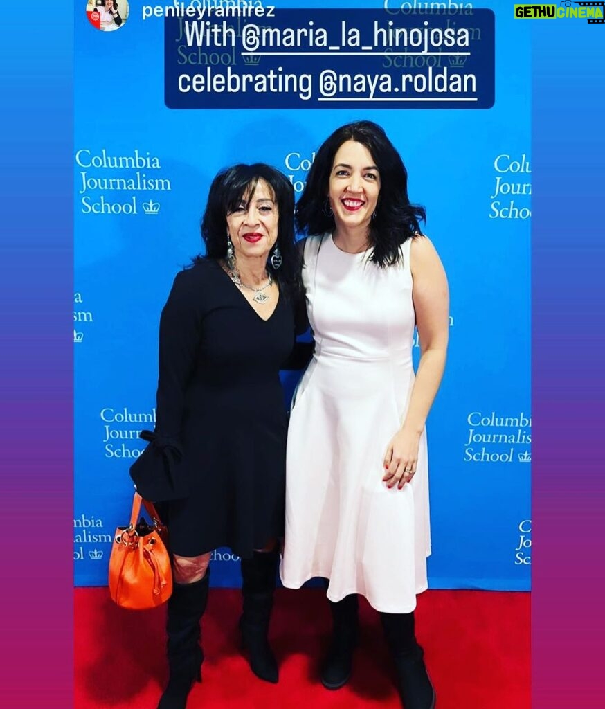 Maria Hinojosa Instagram - We out here. And no, we did not speak before to coordinate our outfits. @penileyramirez is a beast as a journalist and a valued and loved @futuromedia @futuroinvestigates leader de verdad. De las que no se rinden. It was good to be out, celebrating our colleagues tonight. @columbiajournalism