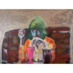 Mariana Mazza Instagram - Pulp Fiction – 48×36 L’exposition Queso y papa, c’est du 3 au 6 novembre à la galerie @institut.national.montreal 11h à 18h (fermeture à 15h le 3 nov). J’ai tellement hâte de vous faire découvrir ma série! Et si vous voulez découvrir toutes mes toiles et mes reproductions, elles sont en ventes dès maintenant au marianamazzapeintre.com. Faite vite, les quantités sont limitées!