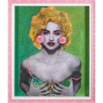Mariana Mazza Instagram - Madonna – 30×36 L’exposition Queso y papa, c’est du 3 au 6 novembre à la galerie @institut.national.montreal 11h à 18h (fermeture à 15h le 3 nov). J’ai tellement hâte de vous faire découvrir ma série! Et si vous voulez découvrir toutes mes toiles et mes reproductions, elles sont en ventes dès maintenant au marianamazzapeintre.com. Faite vite, les quantités sont limitées!