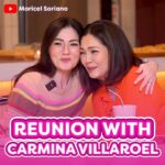 Maricel Soriano Instagram - Ready na ba si @mina_villarroel mawalay sa kina @mavylegaspi at @cassy ? 🥲❤️ Alamin yan saking Reunion Vlog with Carmina Villaroel! Link in bio 👆🏼