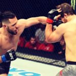 Markus Perez Instagram - ME AND @eldirtesanchez … BEATING EACH OTHER IN THE CAGE!!! @ufc UFC NEBRASKA 2018 I MISS BEING INSIDE THE CAGE!! #ufc #bornforfight #adrenaline #blood Ilha Da Rainha Da Morte
