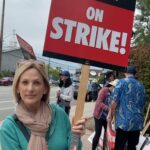 Marlee Matlin Instagram - It was a @switchedatbirthtv reunion on the picket lines in support of our creator @lizzyweiss and all the wonderful writers and producers and members of the @wgaeast @wgawest @wgastrikeunite @wgadailypicket #rebootsab #rebootswitchedatbirth