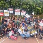 Marlee Matlin Instagram - It was a @switchedatbirthtv reunion on the picket lines in support of our creator @lizzyweiss and all the wonderful writers and producers and members of the @wgaeast @wgawest @wgastrikeunite @wgadailypicket #rebootsab #rebootswitchedatbirth