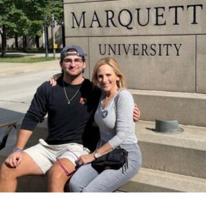 Marlee Matlin Instagram - Who would’ve thought I’d be attending another one of my childrens’ graduation - as commencement speaker! First for my son @tylergrandalski high school @grandartsvapa and now @brandongrandalskii from @marquetteu  Go Golden Eagles! #bethedifference