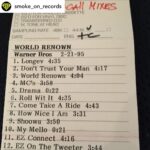 Marley Marl Instagram - Out now • @smoke_on_records "WORLD RENOWN" Original masters mixed by #DjMarleyMarl from Marley Marl House of Hits Inc.(ASCAP) And Mastering by #phax_mastering What you heard on the web was unmixed, bad quality all these years, finally you can here now best sound quality, checked with Marley and K-def for final aproval it was a positve go and pressed vinyl in the netherlands. order now at www.smokeonrecords.com #djmarleymarl #djkdef #seven_shawn #john-johnsmith #smokeonrecords #phax_mastering #smoke_on_records